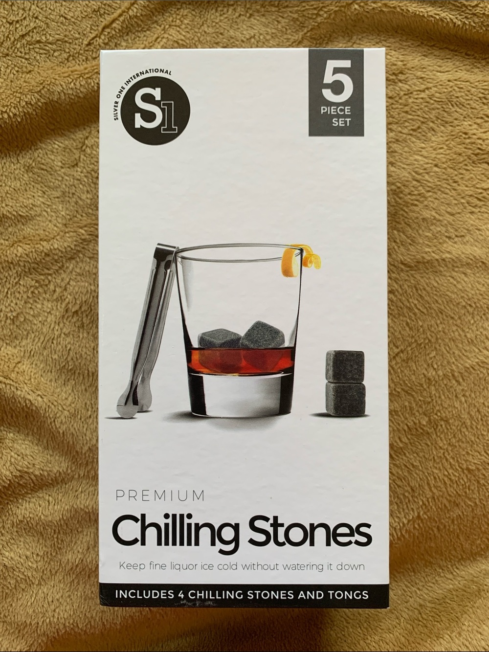 S1 Premium Chilling Stones 5-Piece Set - Gray